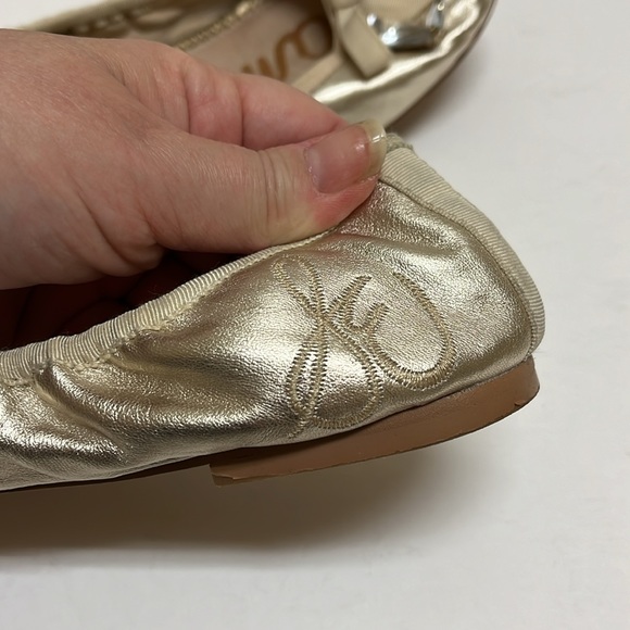 Sam Edelman gold leather flats 6.5 - Picture 13 of 15